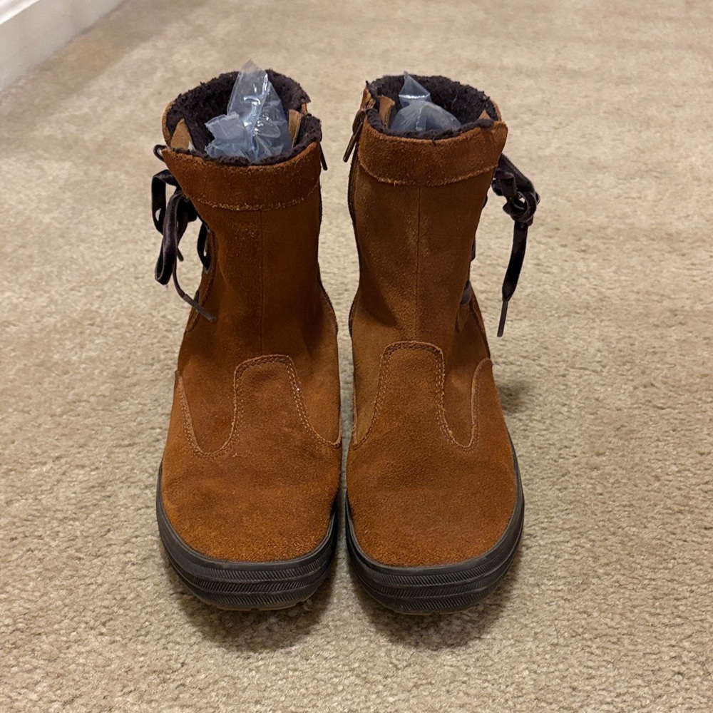 Brown Suede Ankle Boots